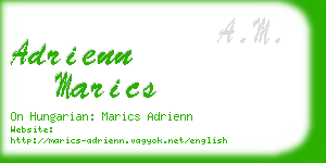 adrienn marics business card